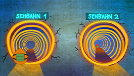 Gesichtsfeldausfall Im Bild fehlen Puzzelteile